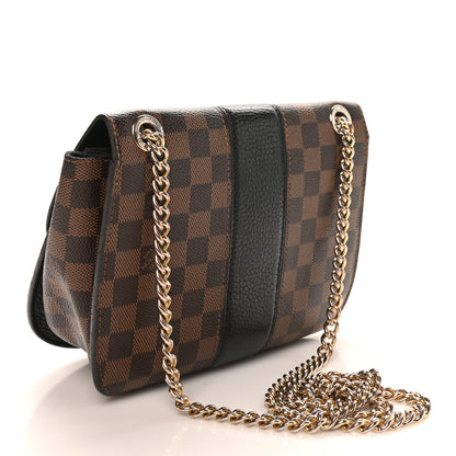 Louis Vuitton Damier Ebene Cuir Taurillon Wight Black 3 of 12
