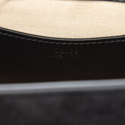 Chloe Calfskin Suede Large Tess Bag Black 6 of 8