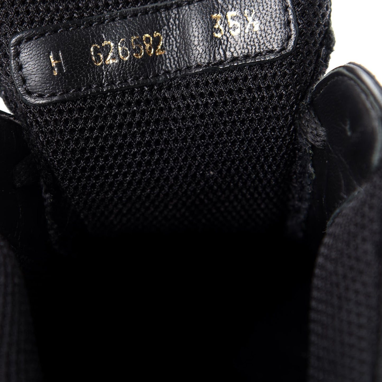 Toile Suede Calfskin CC Sneakers 35.5 Black