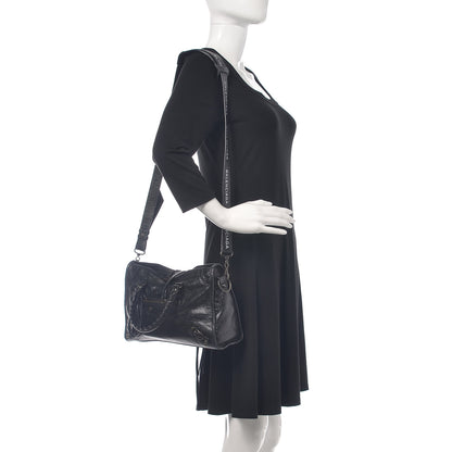 Balenciaga Agneau Classic Hardware S City Logo Strap Black White 2 of 15