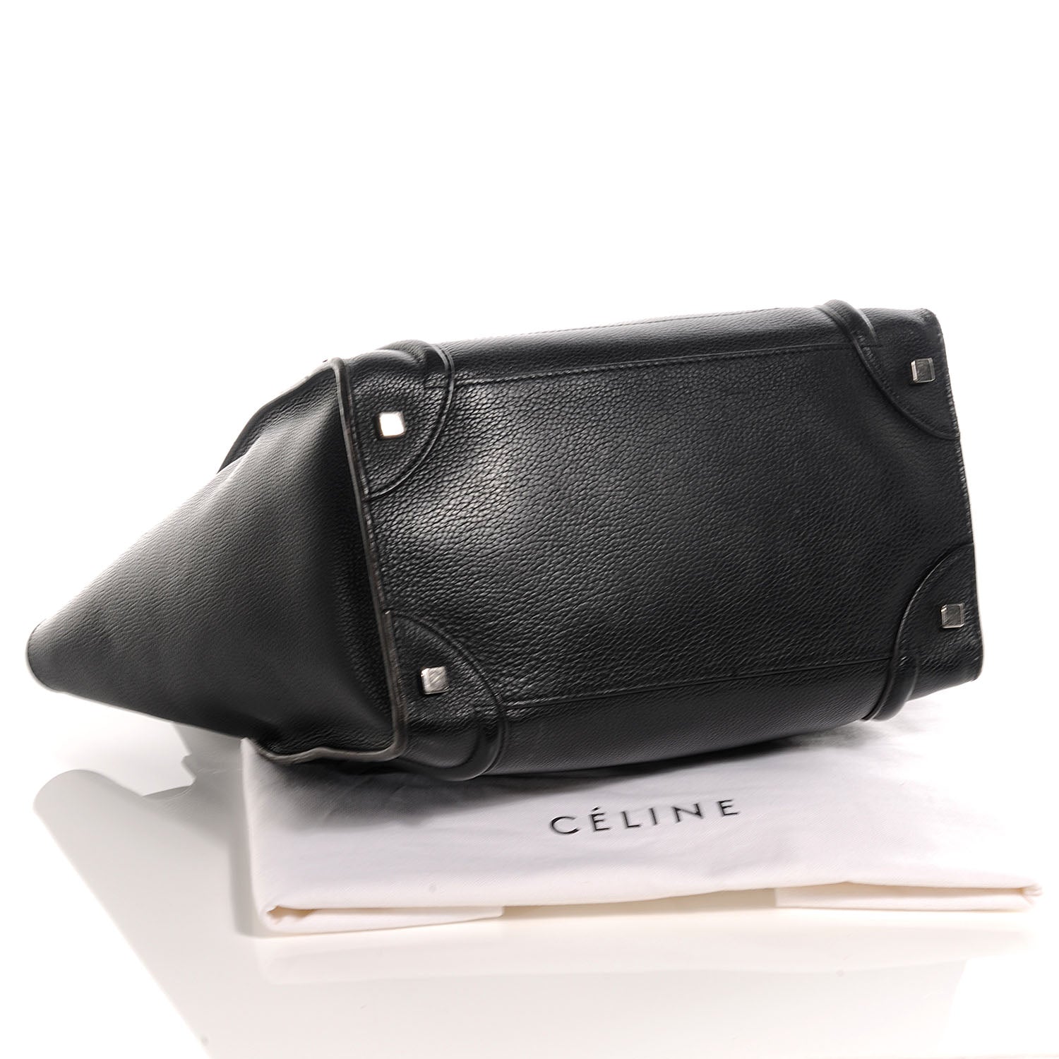 Celine Drummed Mini Luggage Black 4 of 8