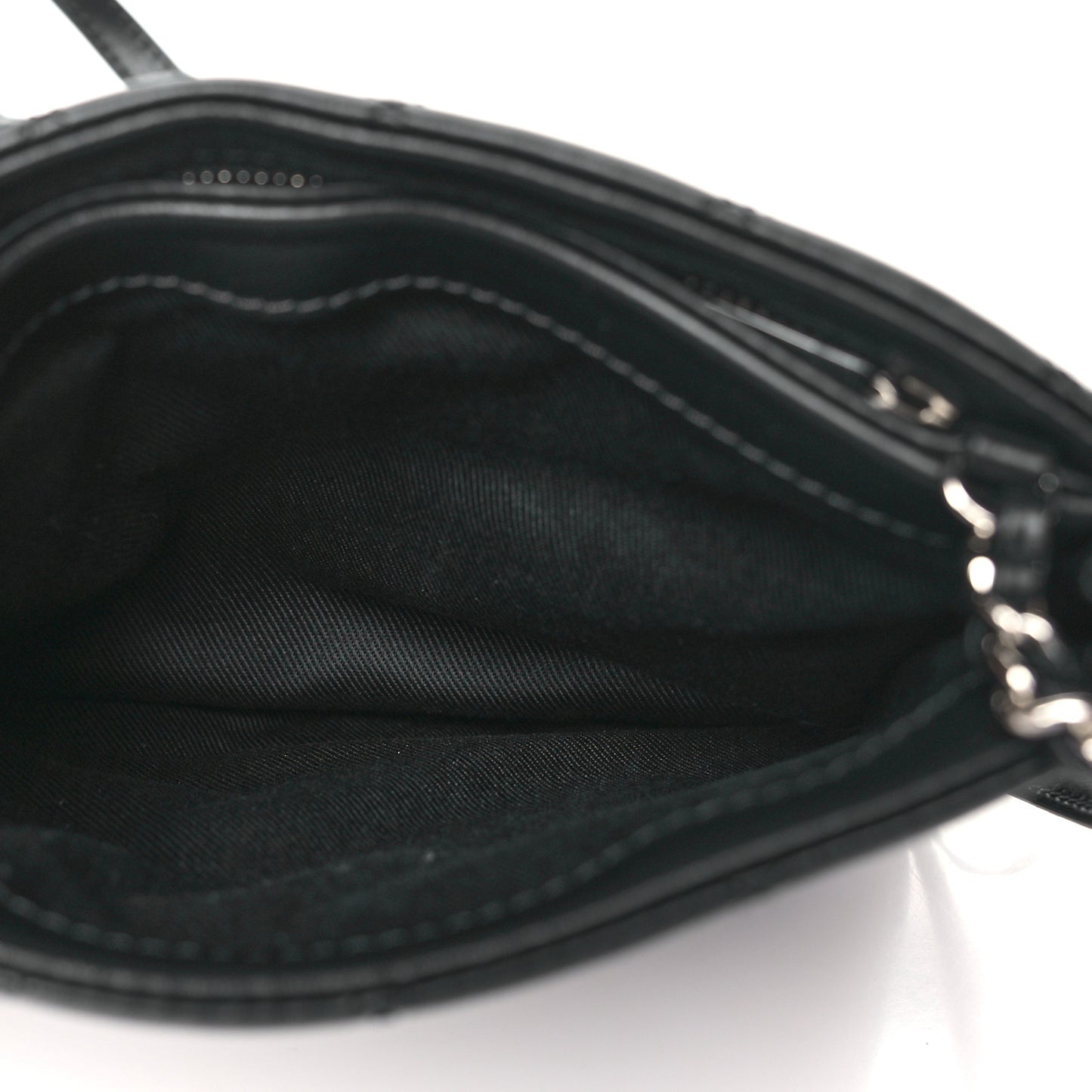 Lambskin Quilted Uniform Crossbody Bag Black