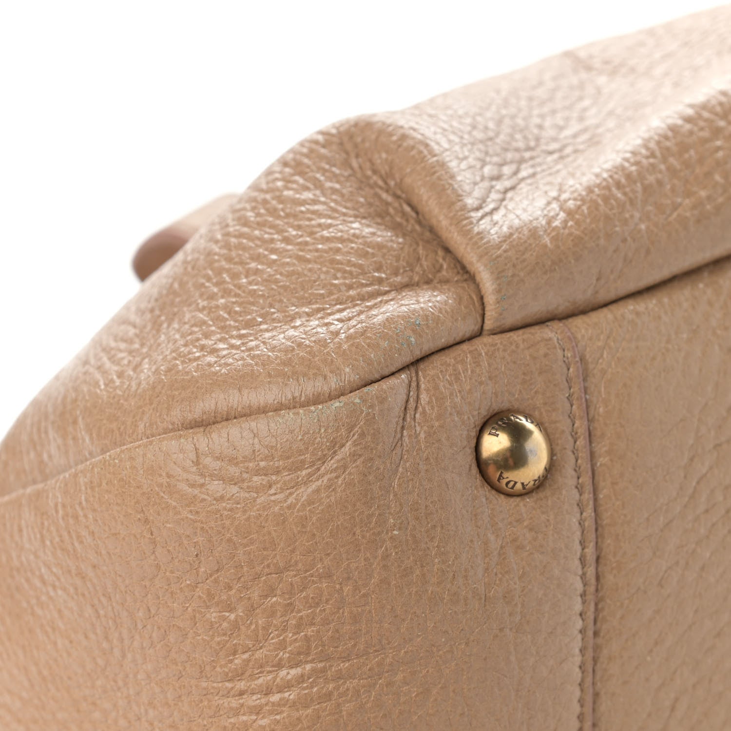 Prada Cervo Lux Chain Hobo Naturale 11 of 16