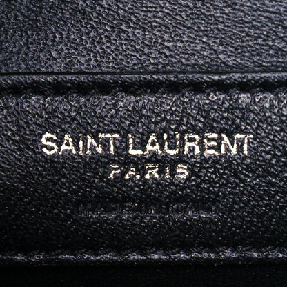 Saint Laurent Patent Grain de Poudre Small Monogram Kate Satchel Neon Pink 6 of 9