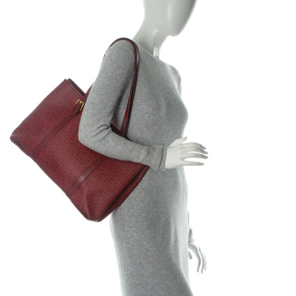 Fendi Zucchino Large Shopper Tote Red 2 of 7