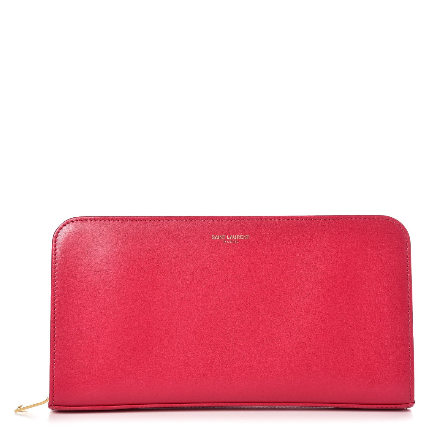 Calfskin Classic Zip Around Wallet Fuchsia