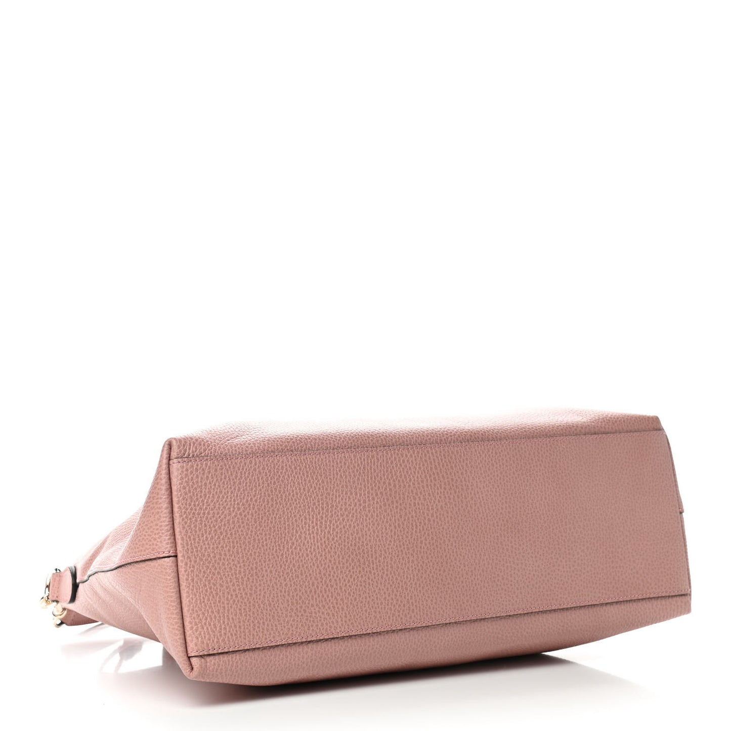 Pebbled Calfskin Convertible Bamboo Tassel Tote Soft Pink