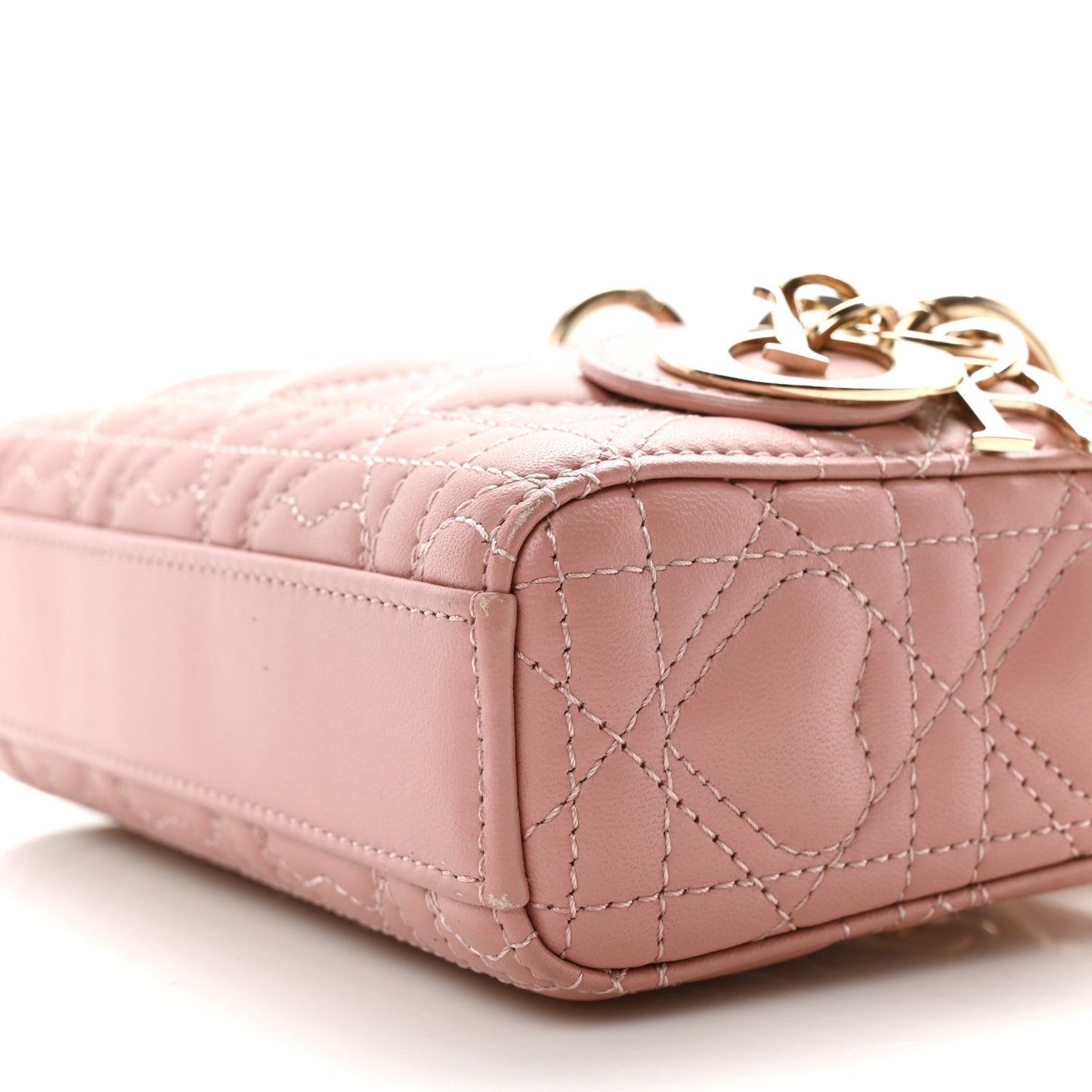 Lambskin Cannage Dioramour Micro Lady D-Joy Melacoton