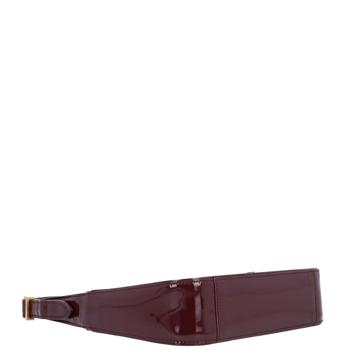 Saint Laurent Patent Le 5 A 7 Hobo Bordeaux 4 of 10
