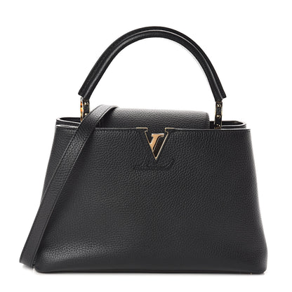 Louis Vuitton Taurillon Capucines PM Black 1 of 13
