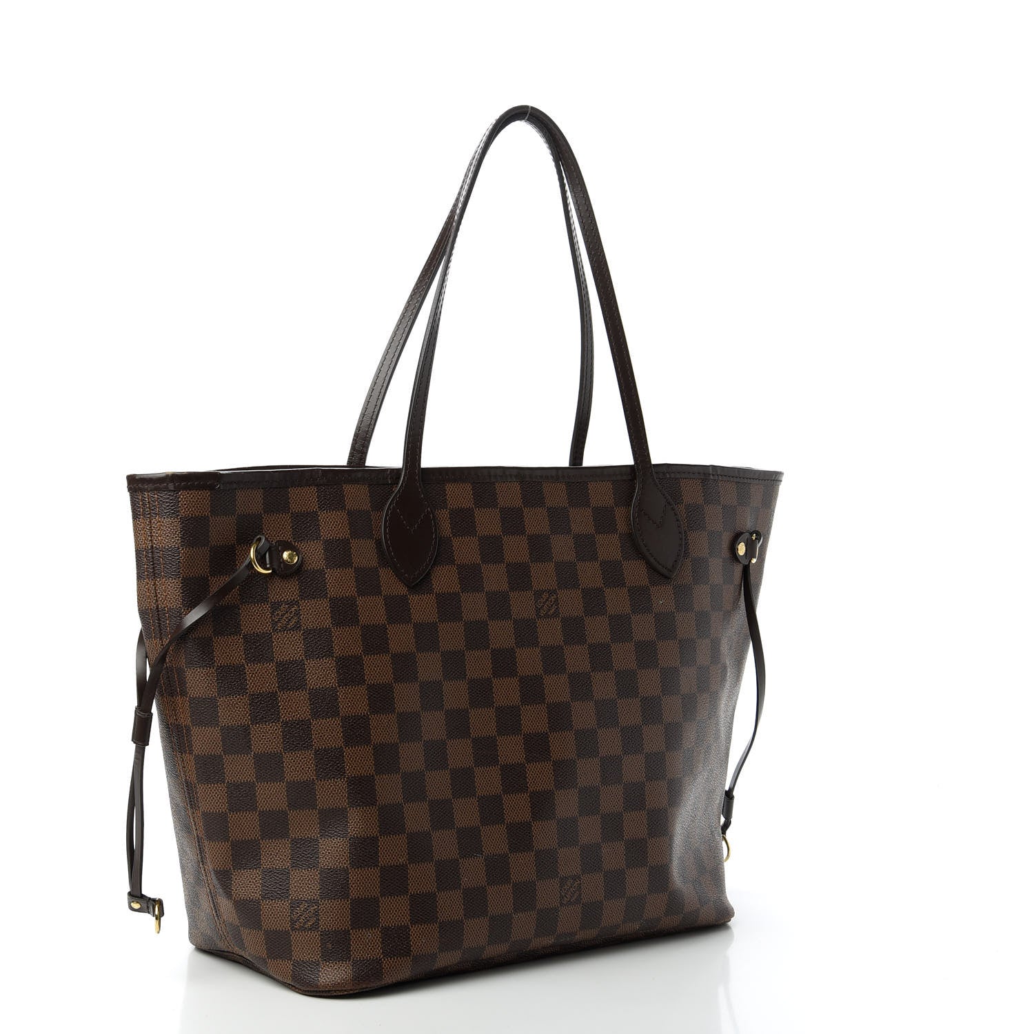 Louis Vuitton Damier Ebene Neo Neverfull MM Rose Ballerine 3 of 11