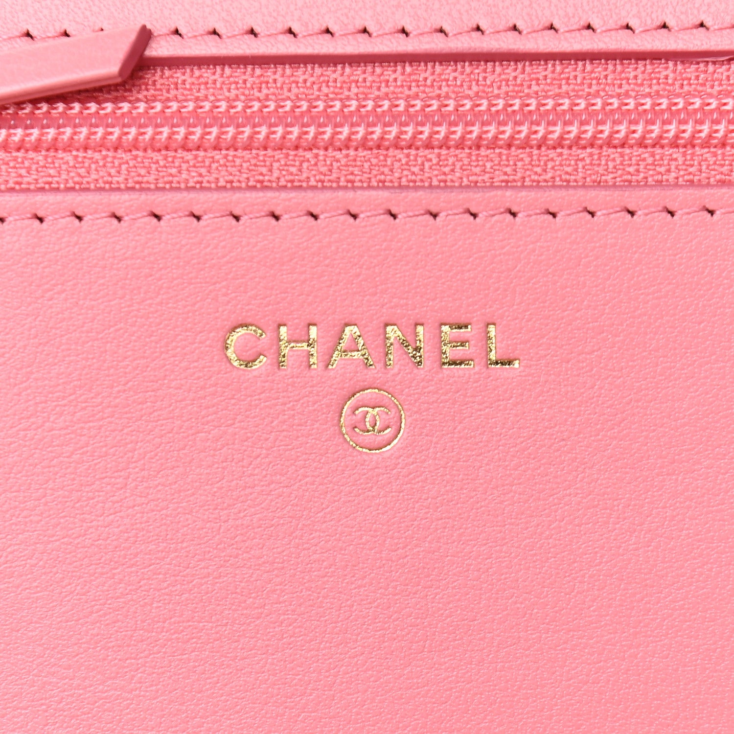 Chanel Caviar Camellia Embossed Wallet On Chain WOC Pink 5 of 9