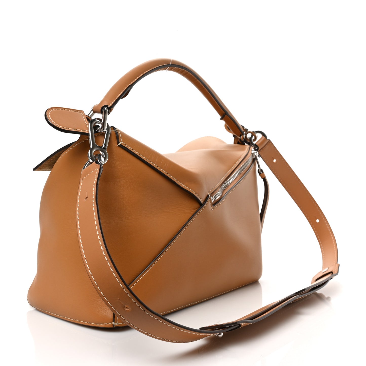 Calfskin Large Puzzle Bag Warm Desert