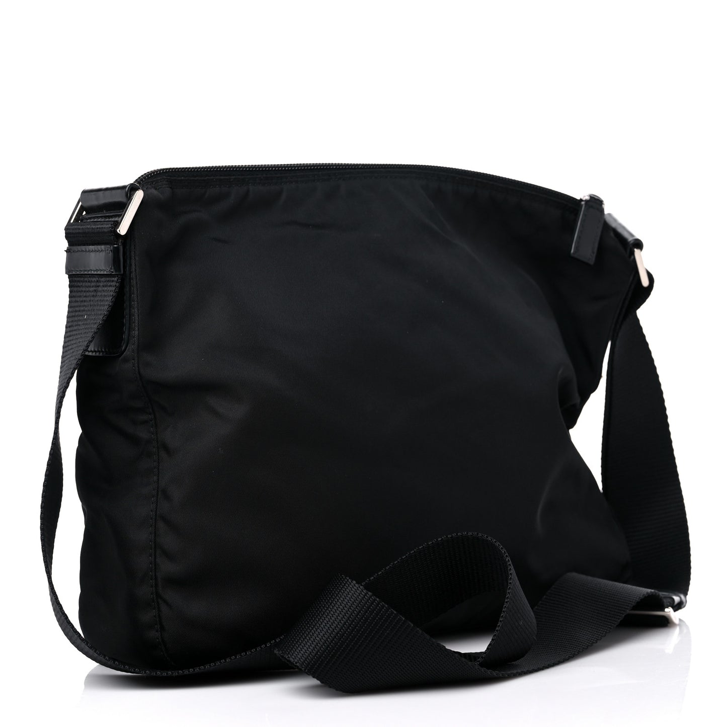 Tessuto Nylon Crossbody Bag Black