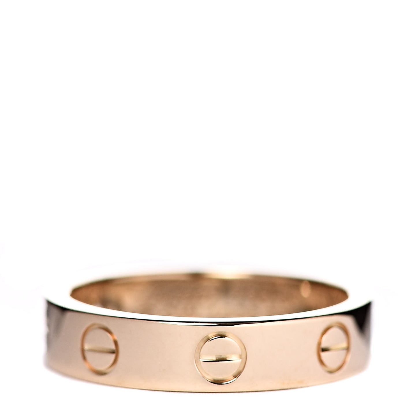 18K Yellow Gold Diamond 4mm LOVE Wedding Band Ring 50 5.25