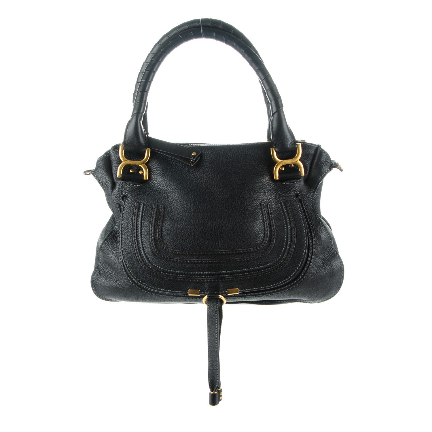 Chloe Calfskin Medium Marcie Satchel Black 1 of 7
