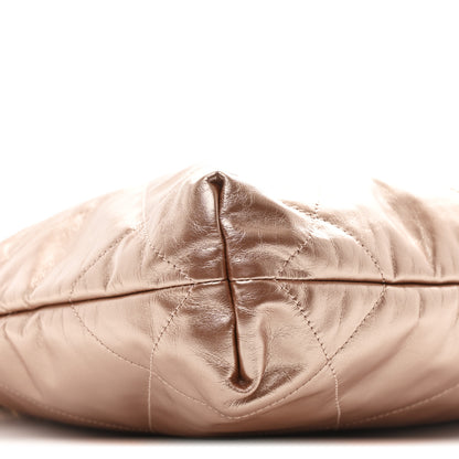 Chanel Metallic Calfskin Quilted Small Chanel 22 Pink 11 of 12