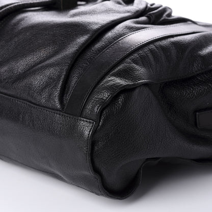 Burberry Calfskin Drawstring Tote Black 7 of 13