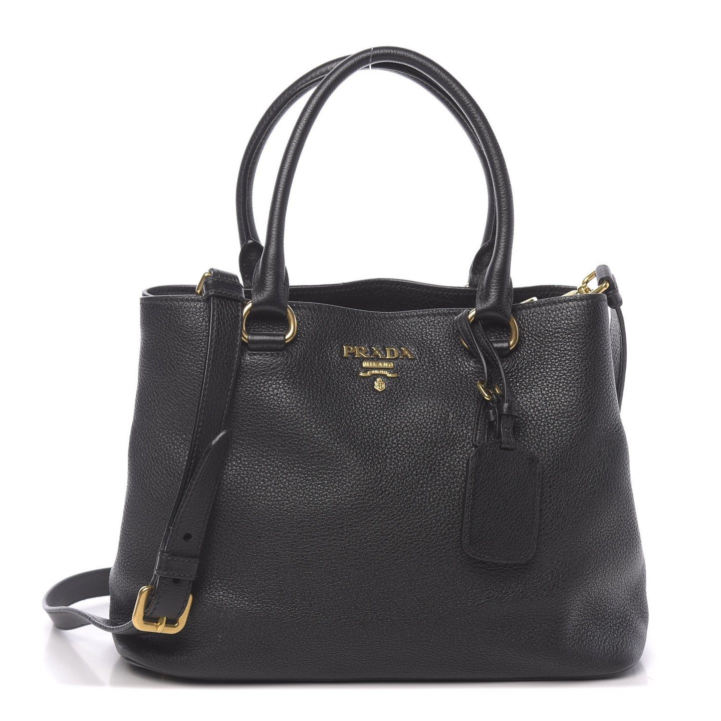 Vitello Daino Tote Black