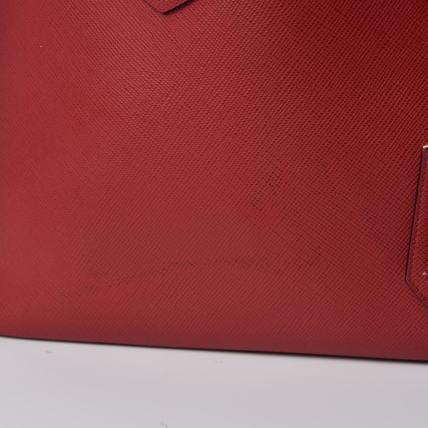 Prada Saffiano Cuir Medium Double Bag Rosso 13 of 13
