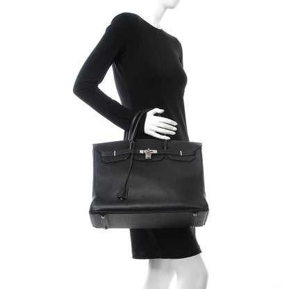 Hermes Taurillon Clemence Birkin 40 Black 2 of 36