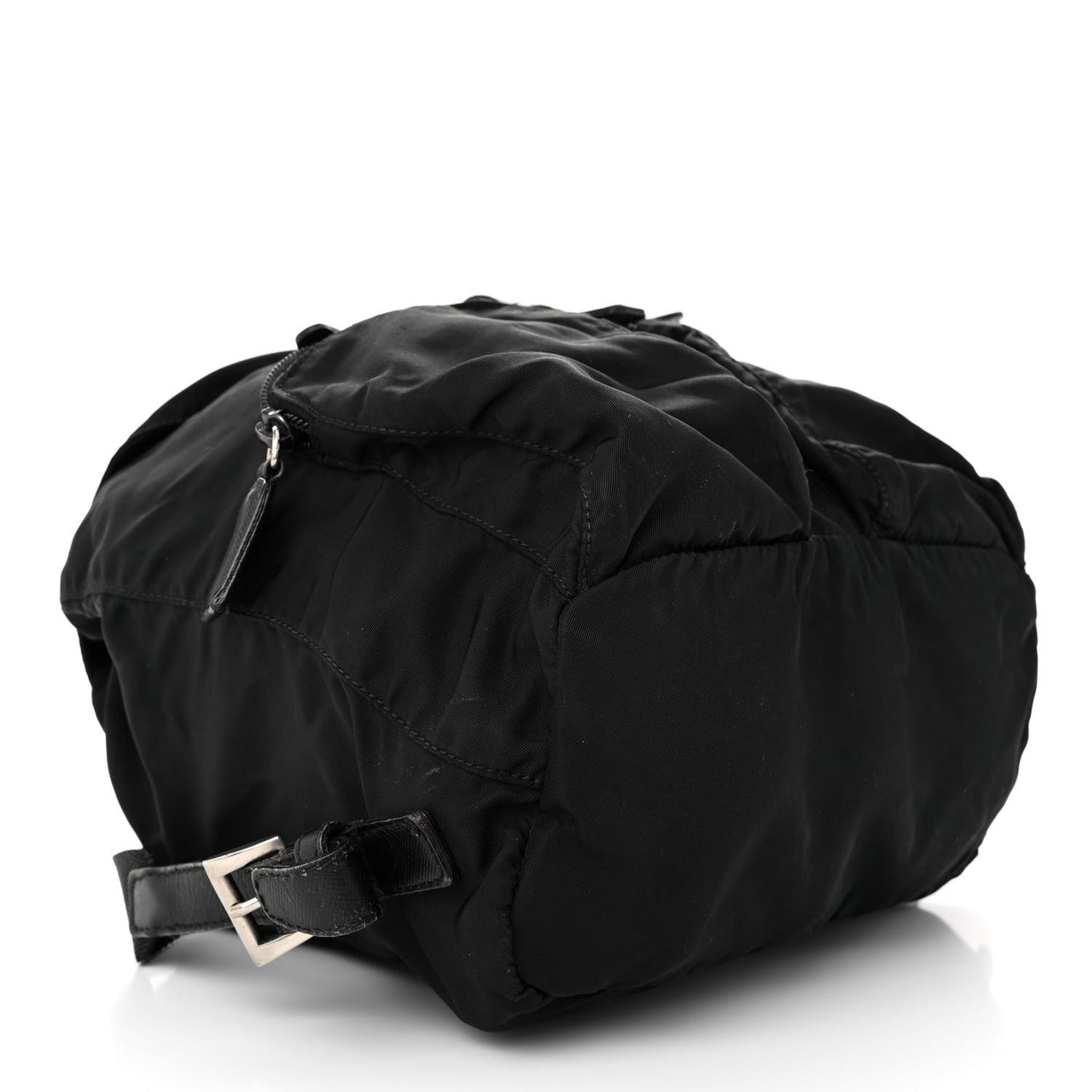 Tessuto Nylon Saffiano Small Backpack Black