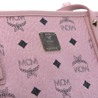 MCM Visetos Medium Anya Shopper Tote Light Pink 9 of 10