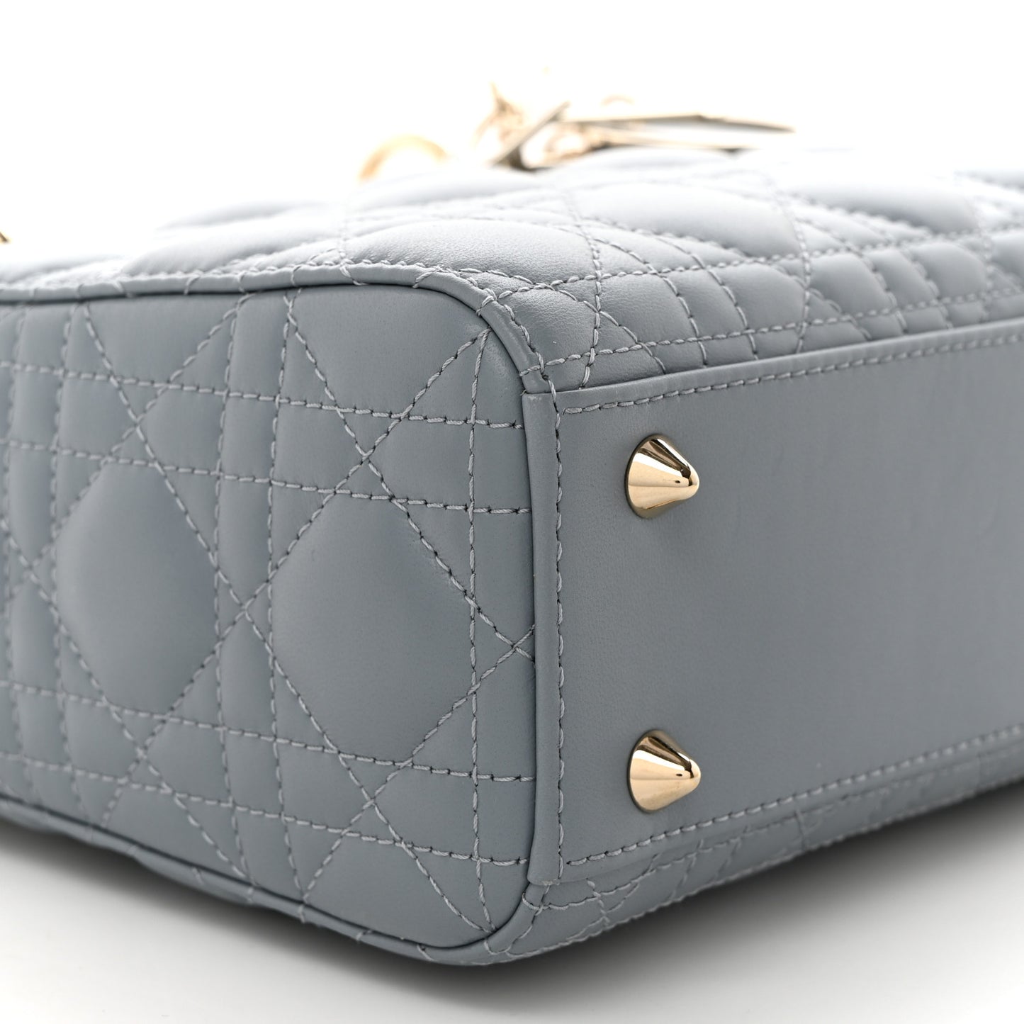 Lambskin Cannage Small My ABCDior Lady Dior Cloud Blue