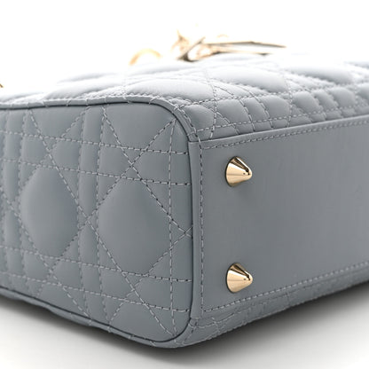 Christian Dior Lambskin Cannage Small My ABCDior Lady Dior Cloud Blue 10 of 11