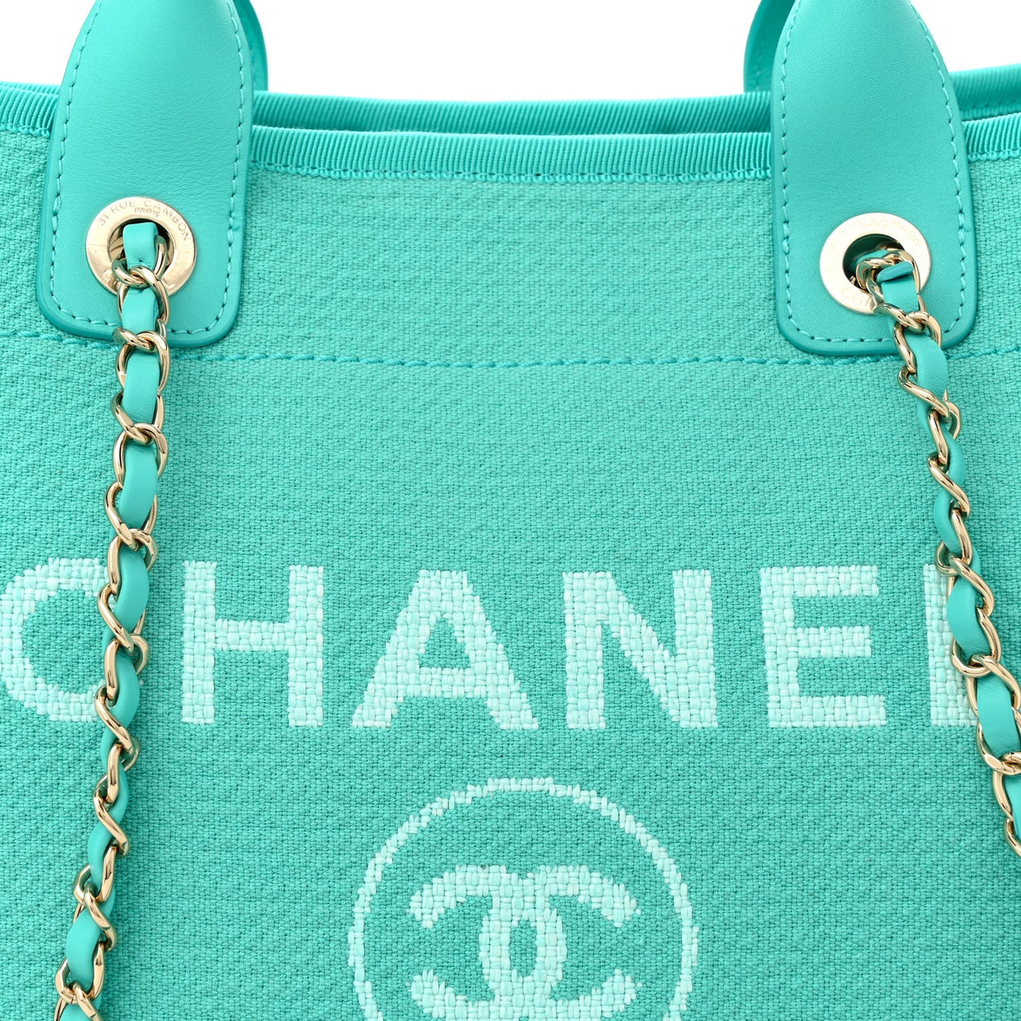 Mixed Fibers Small Deauville Tote Turquoise