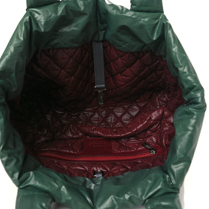 Chanel Nylon Quilted Medium Coco Cocoon Reversible Tote Green 5 of 9