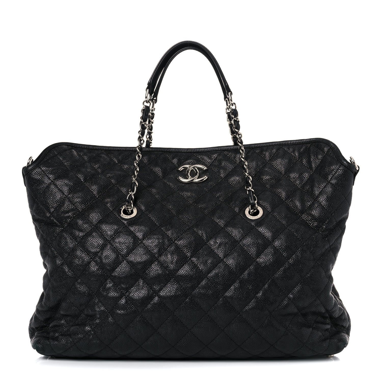 Chanel Caviar Quilted French Riviera Shouler Bag Black 1 of 28