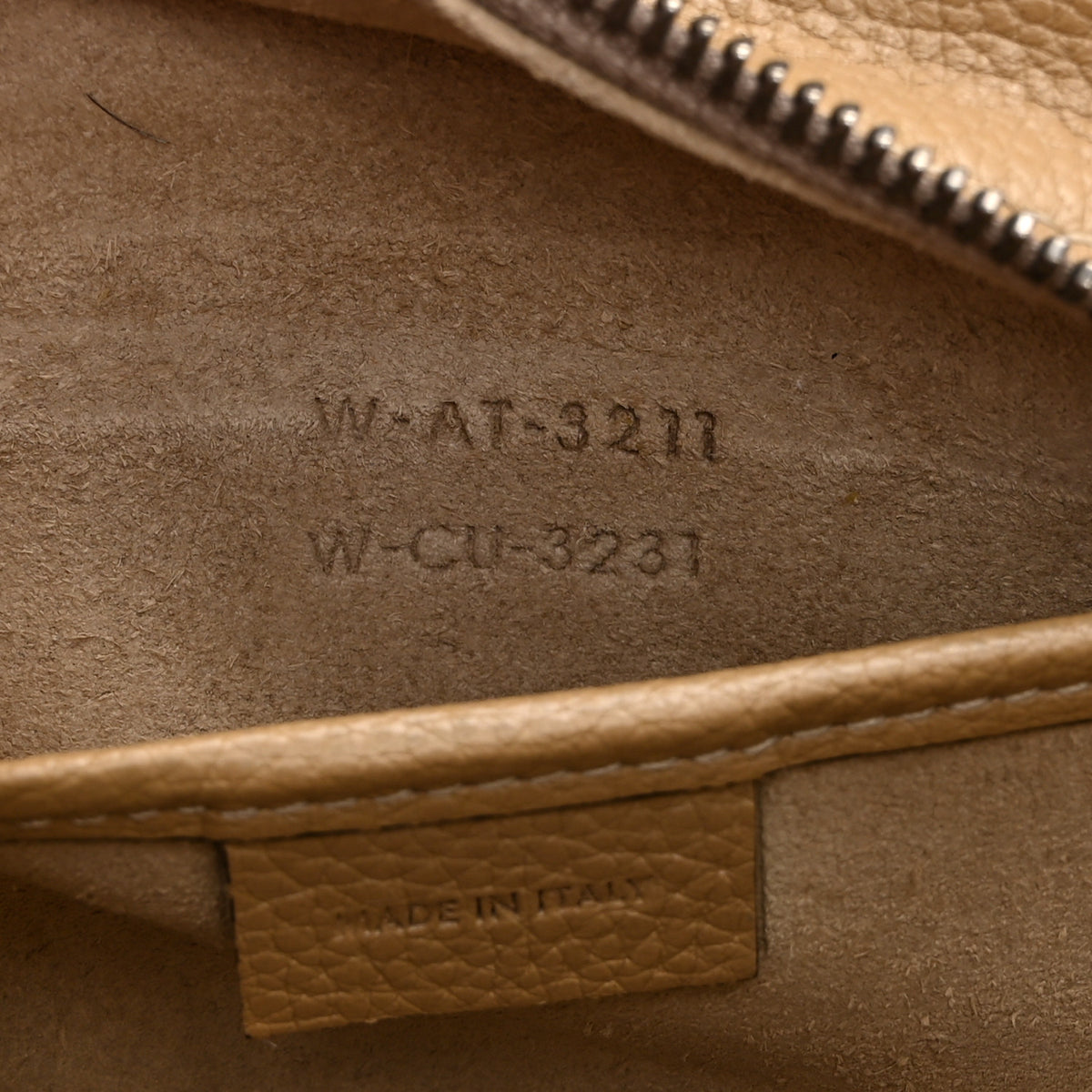 Drummed Calfskin Nano Luggage Dune