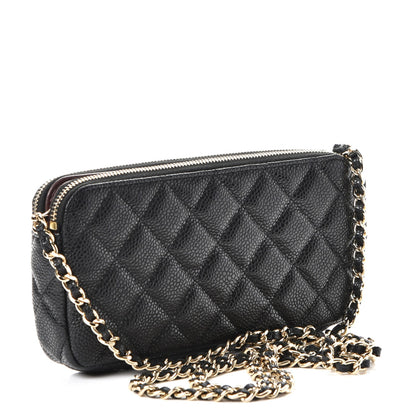 Chanel Caviar Quilted Small Clutch With Chain Black 3 of 9
