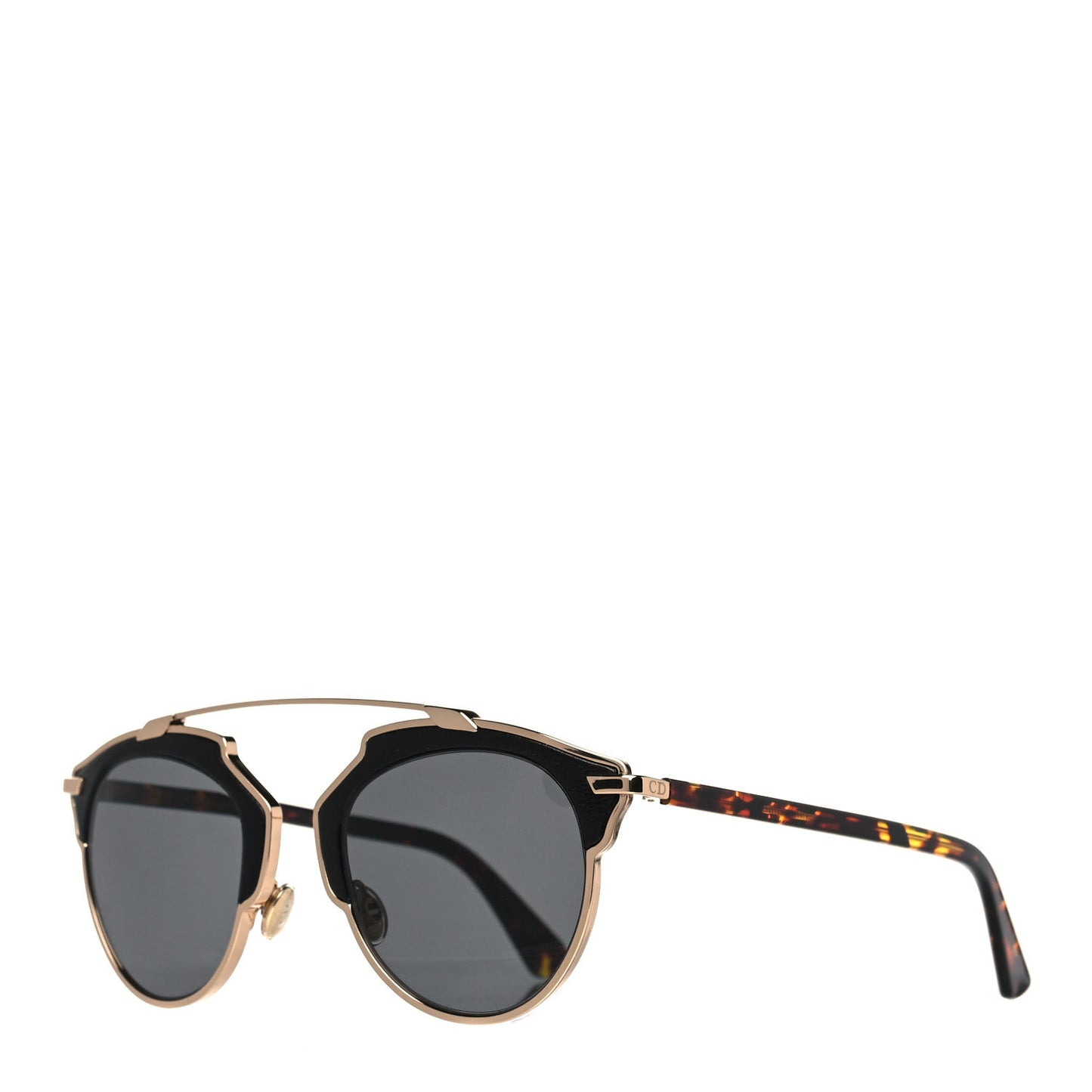 Metal Lambskin So Real Sunglasses Black
