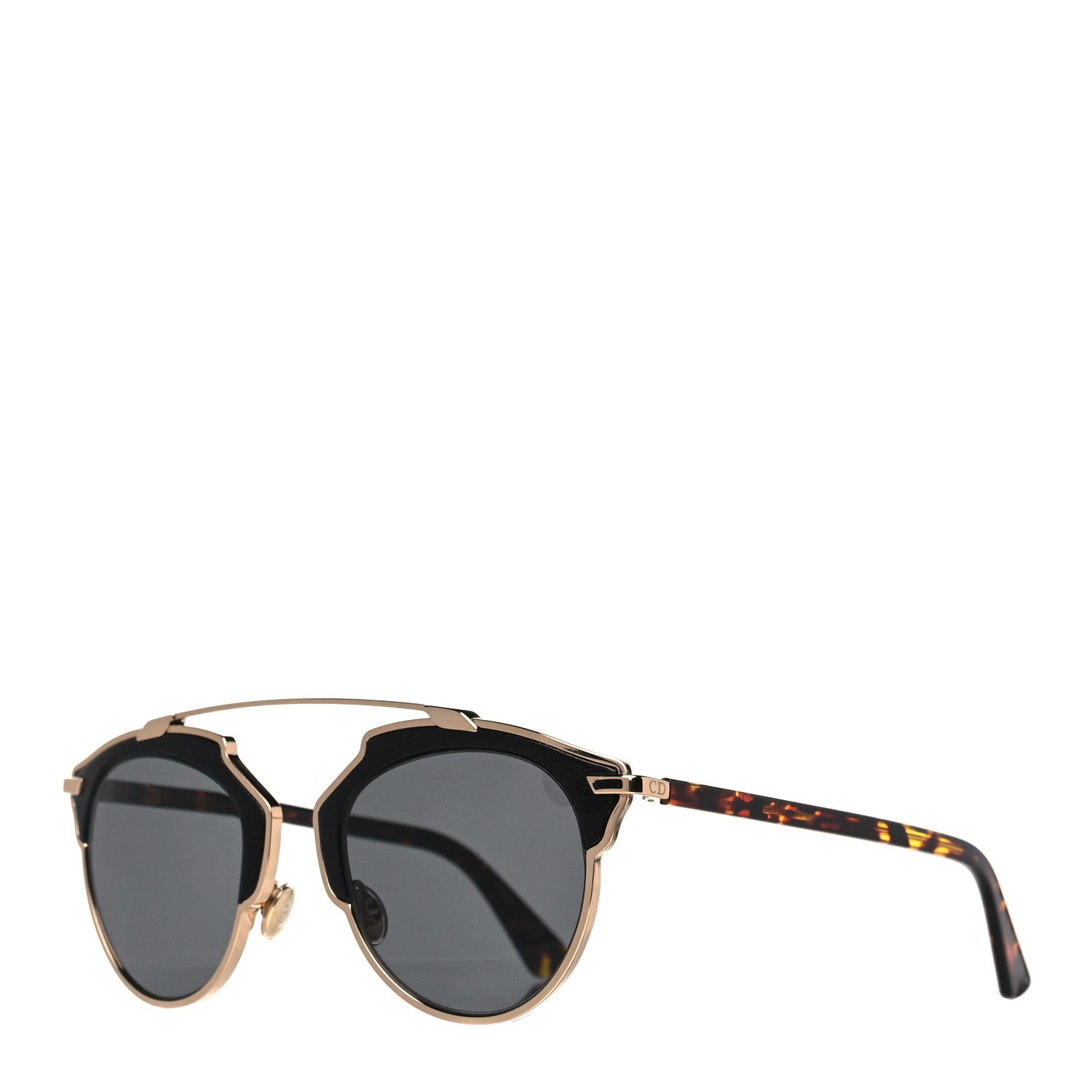 Christian Dior Metal Lambskin So Real Sunglasses Black 1 of 9