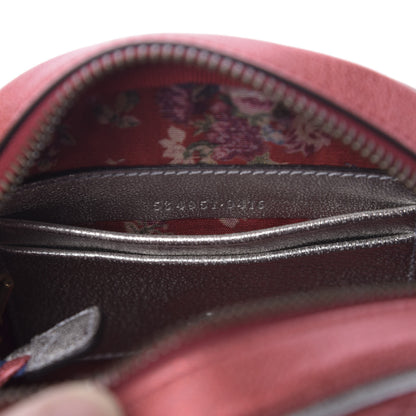 Gucci Laminated Nappa Trapuntata Mini Zumi Dome Shoulder Bag Rosso Marine Argento 9 of 10