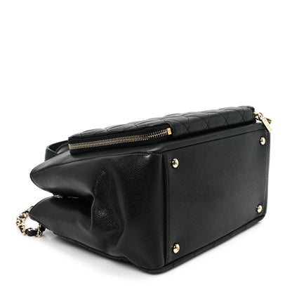 Chanel Caviar Quilted Small Business Affinity Shopping Bag Black 4 of 11