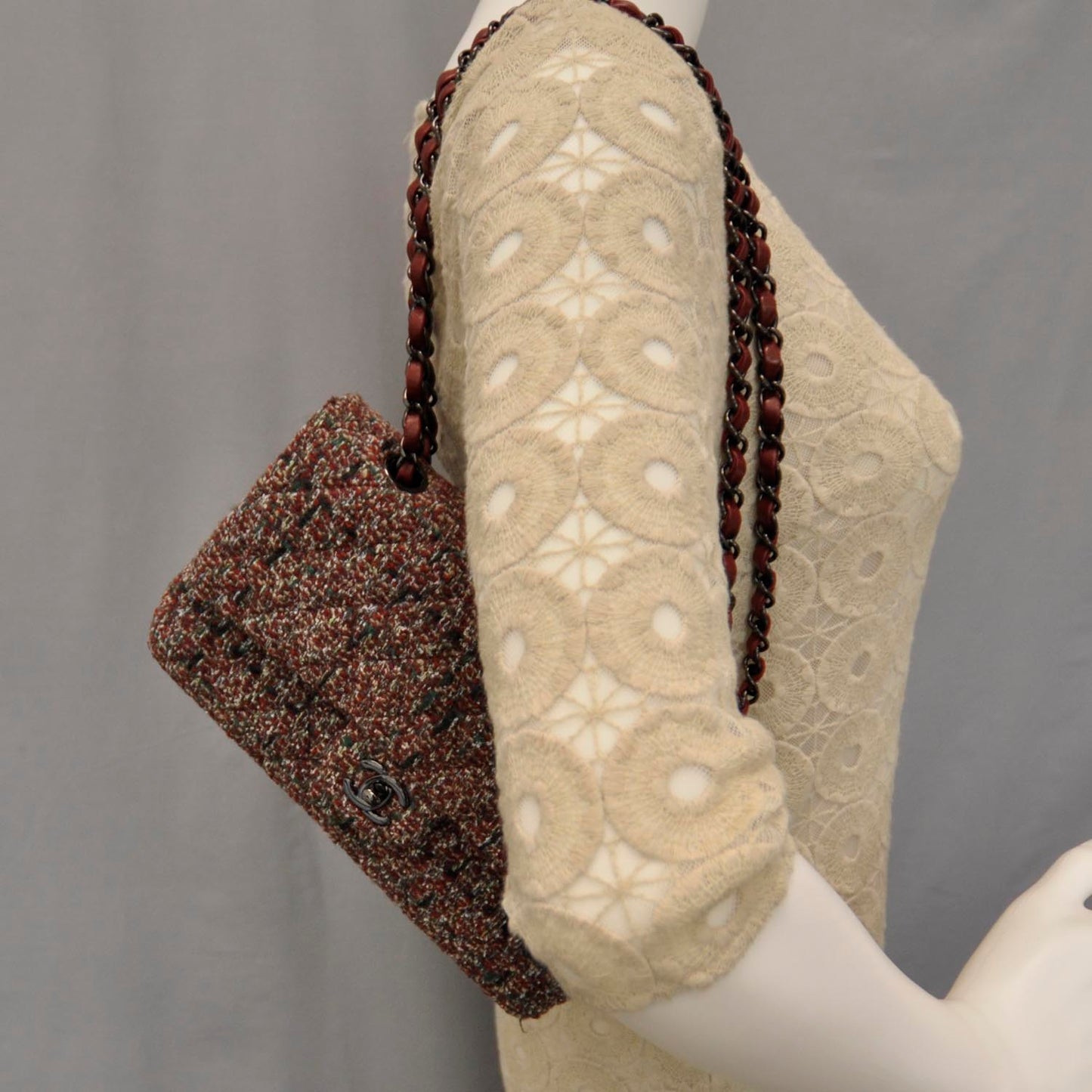 Fantasy Tweed Small Double Flap