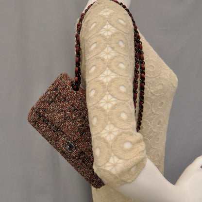 Chanel Fantasy Tweed Small Double Flap 3 of 9