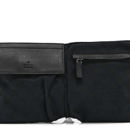 Gucci GG Monogram Double Pocket Belt Bag Black 8 of 10