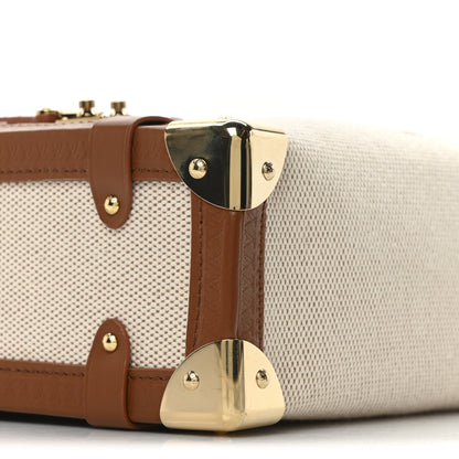 Louis Vuitton Canvas Side Trunk MM Ecru Cognac 8 of 9