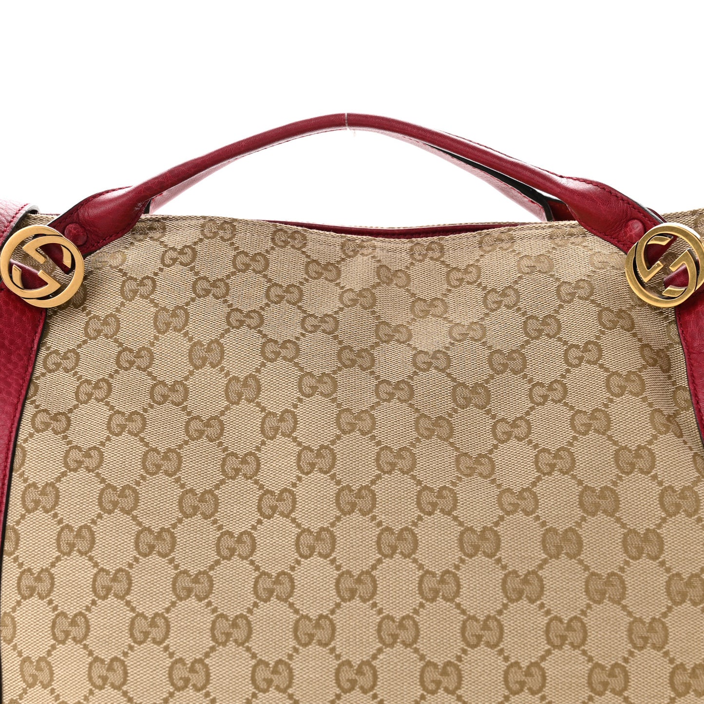 Monogram Medium Miss GG Top Handle Bag Dark Red