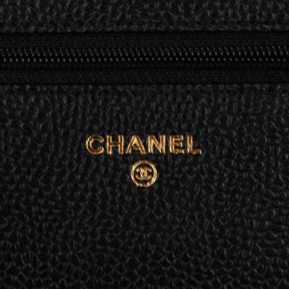 Chanel Caviar Quilted Wallet On Chain WOC Black 6 of 8