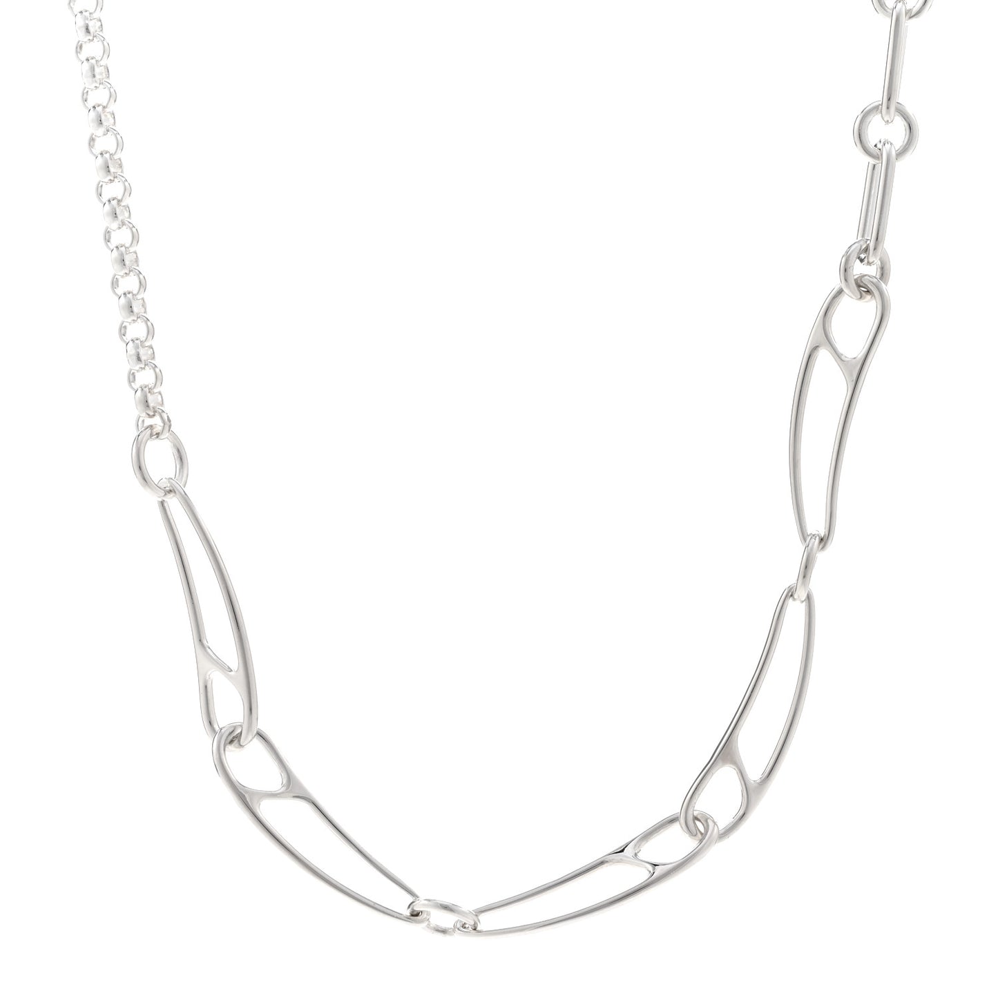 Sterling Silver Chaine d'Ancre Punk Necklace ST
