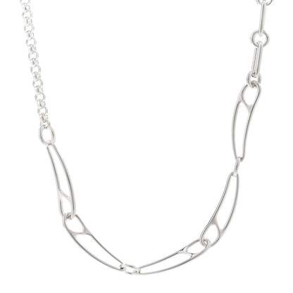 Hermes Sterling Silver Chaine d'Ancre Punk Necklace ST 1 of 5