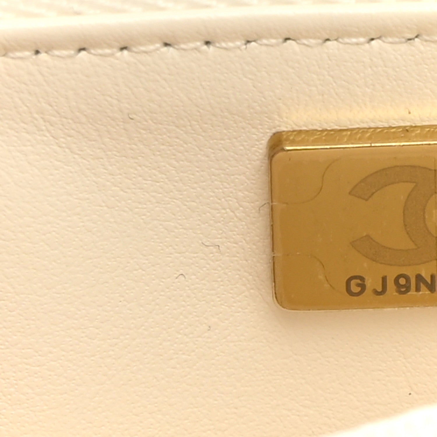 Chanel Shiny Caviar Quilted Turnlock Top Handle Wallet On Chain WOC White 6 of 9