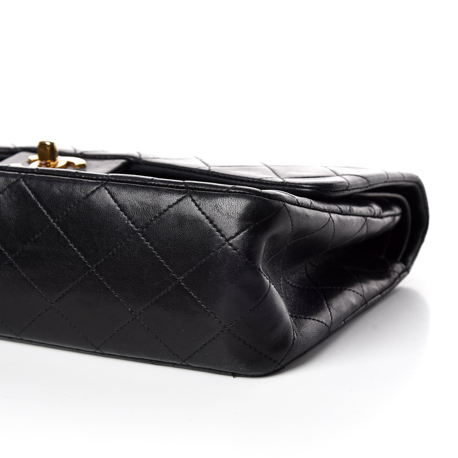 Chanel Lambskin Quilted Medium Double Flap Black 6 of 16