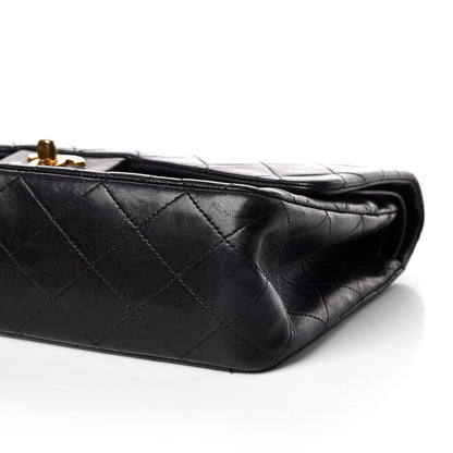 Chanel Lambskin Quilted Medium Double Flap Black 6 of 16