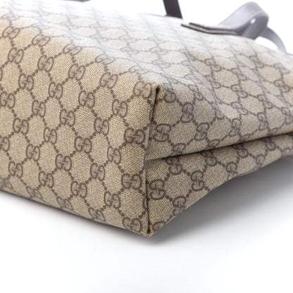 Gucci GG Supreme Monogram Medium Zip Tote Dark Brown 9 of 9